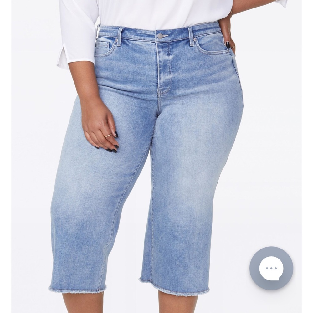 NWOT NYDJ frayed hem Jean Capri plus size